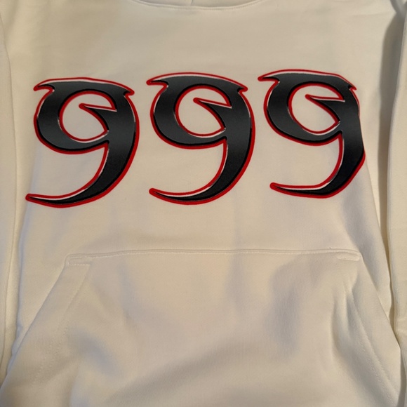 Vlone Blade 999 Fighting Demons White Hoodie Small - Picture 2 of 8